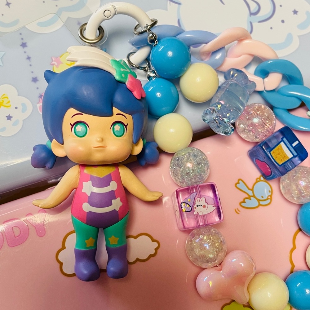 Angel Girl Key Beaded Chain/Mobile Phone Charm